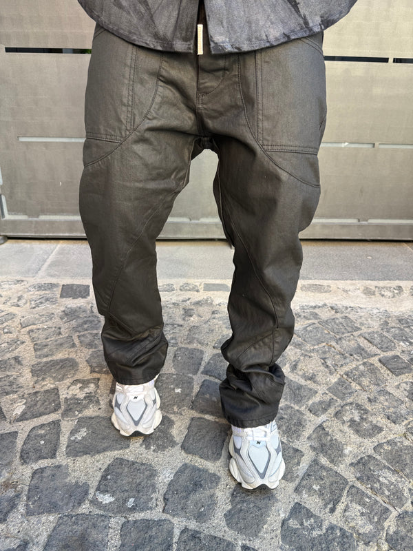 JEANS FLARE SPALMATO 414