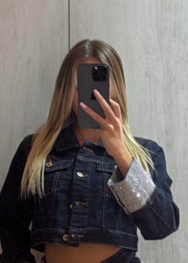 GIUBBOTTO CORTO JEANS SCURO