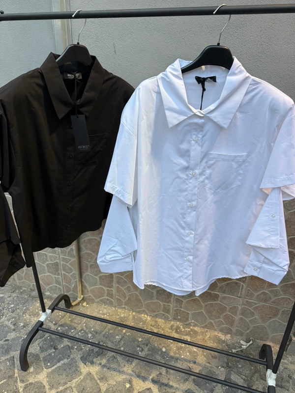 CAMICIE MANICOTTI TINTA UNITA